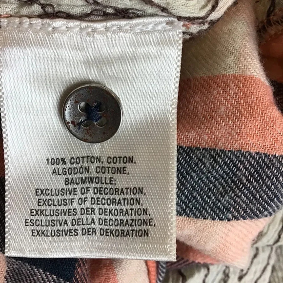 ANTHROPOLOGIE Holding Horses Peplum Flannel 0 - Picture 3 of 5